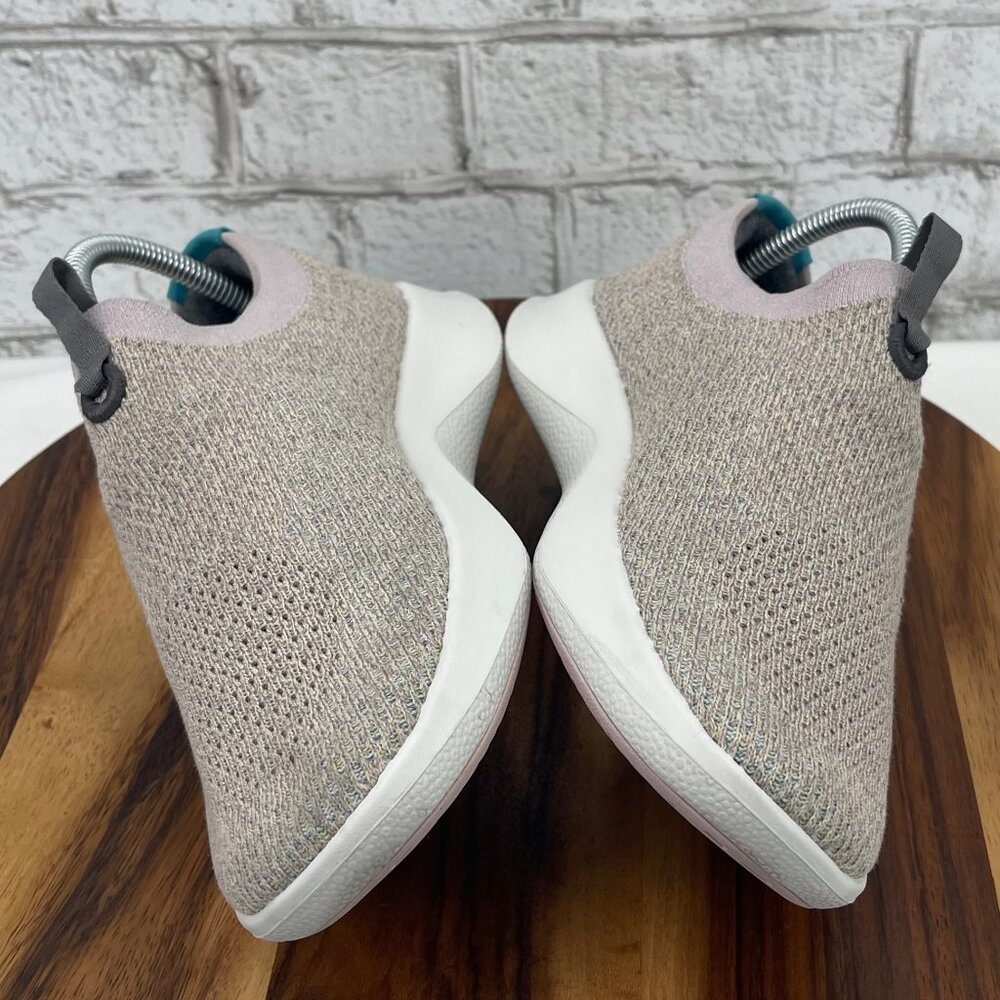 allbirds Women's Slip-On Sneakers in Light Gray with Teal Accent - Picture 10 of 16